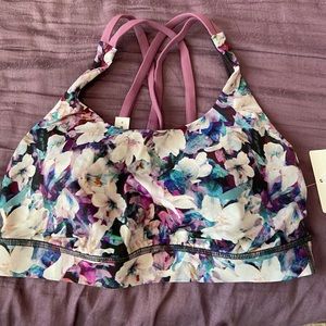 Lululemon floral sports bra
